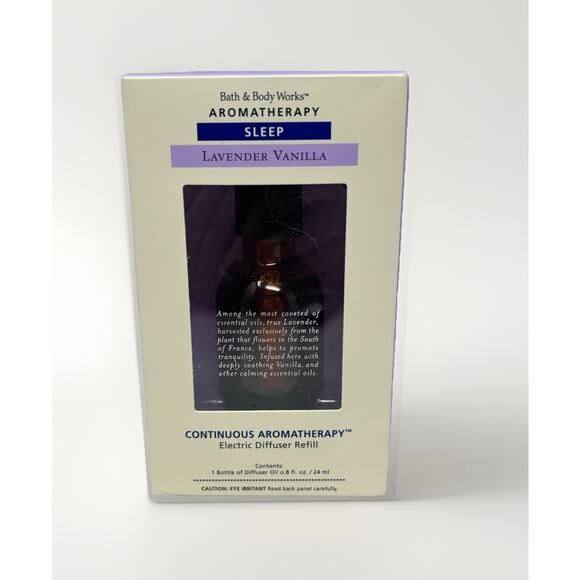 Bath & Body Works Aromatherapy Sleep Lavender Vanilla Electric Diffuser Refill - Picture 1 of 5